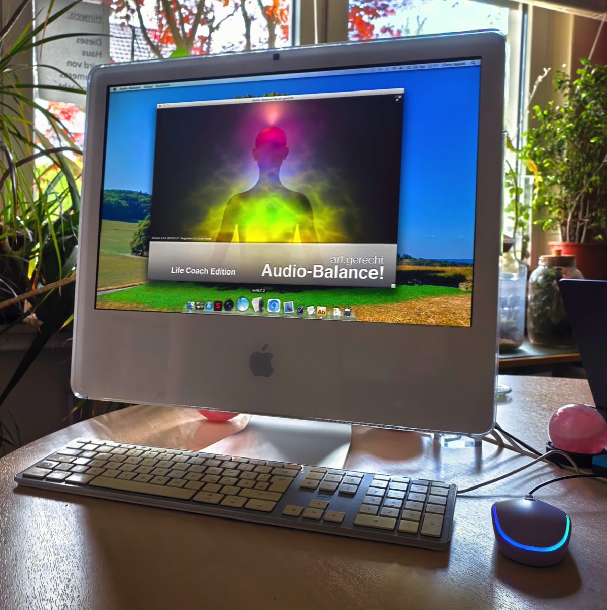 Audio-Balance! auf einem frühen Computer